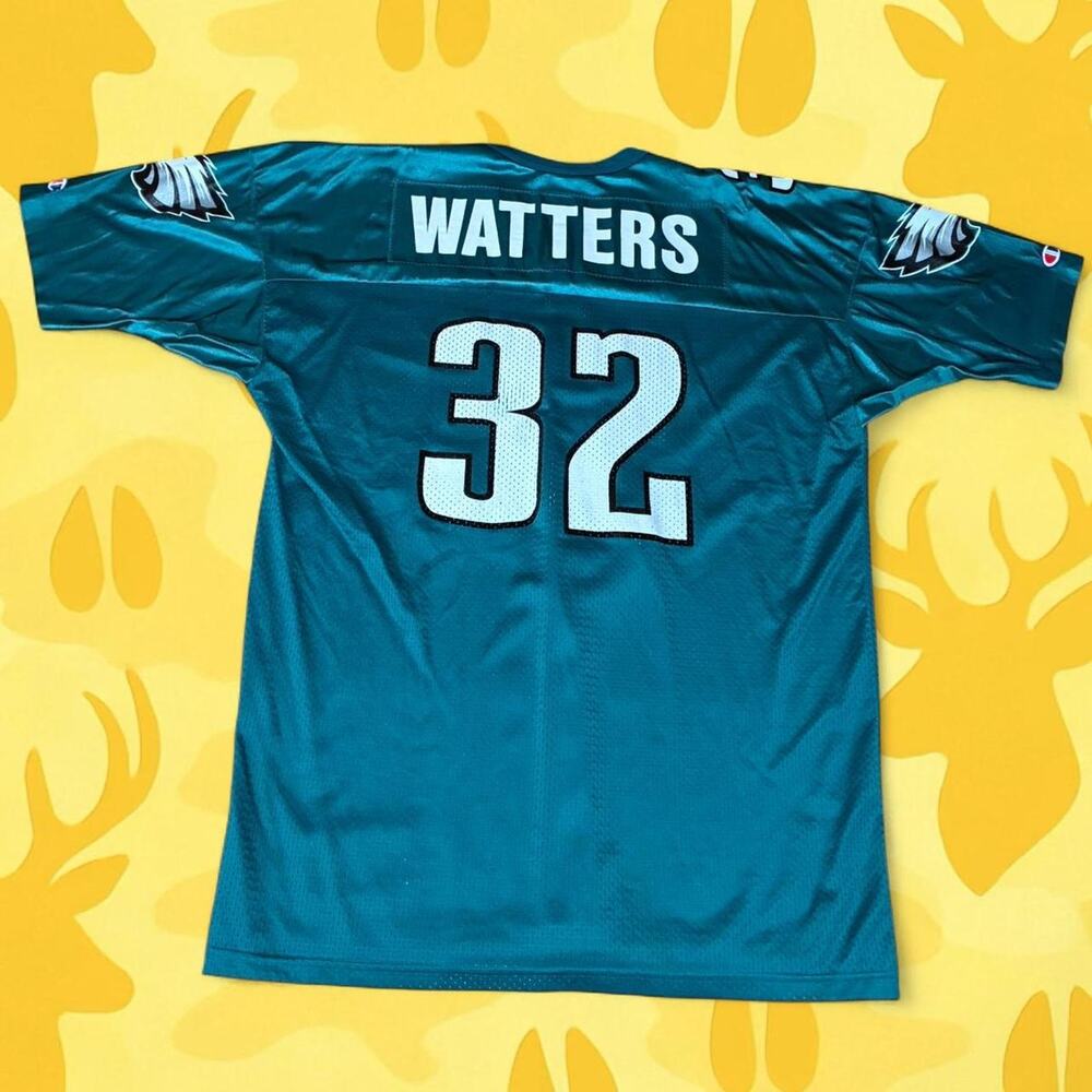 Vintage Champion Ricky Watters Philadelphia Eagles Jersey Size 52